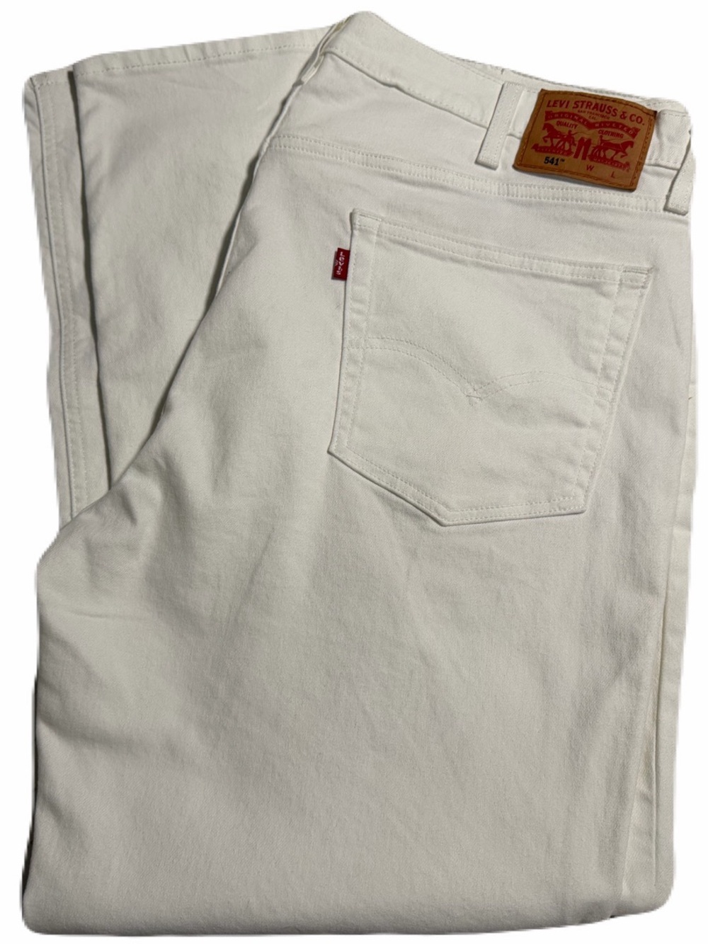 Levi's Men's White Straight Jeans